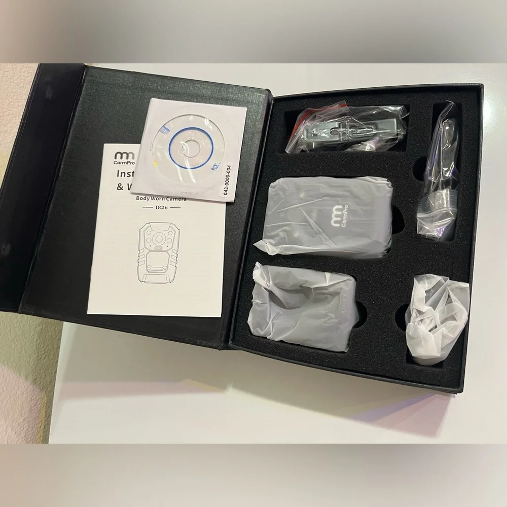 1296P HD Police Body Camera,64G Memory,CammPro I826 Premium Portable Body Camera
